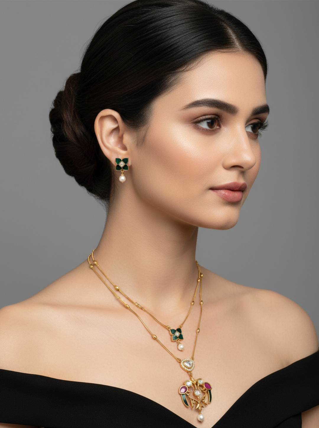 MINIMAL GOLD BEAD NECKLACE