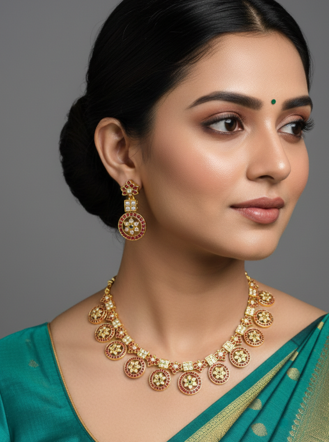 ANTIQUE MOTIF NECKLACE