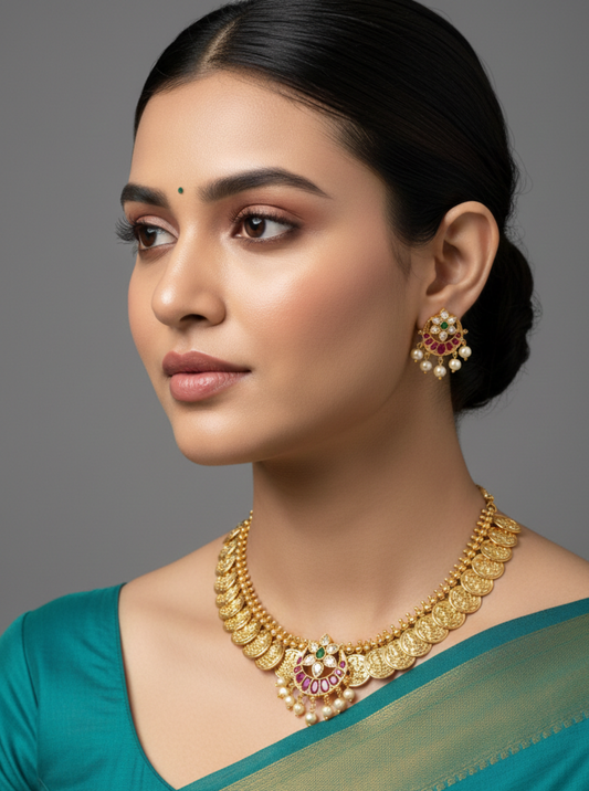 ANTIQUE GOLD COIN NECKLACE