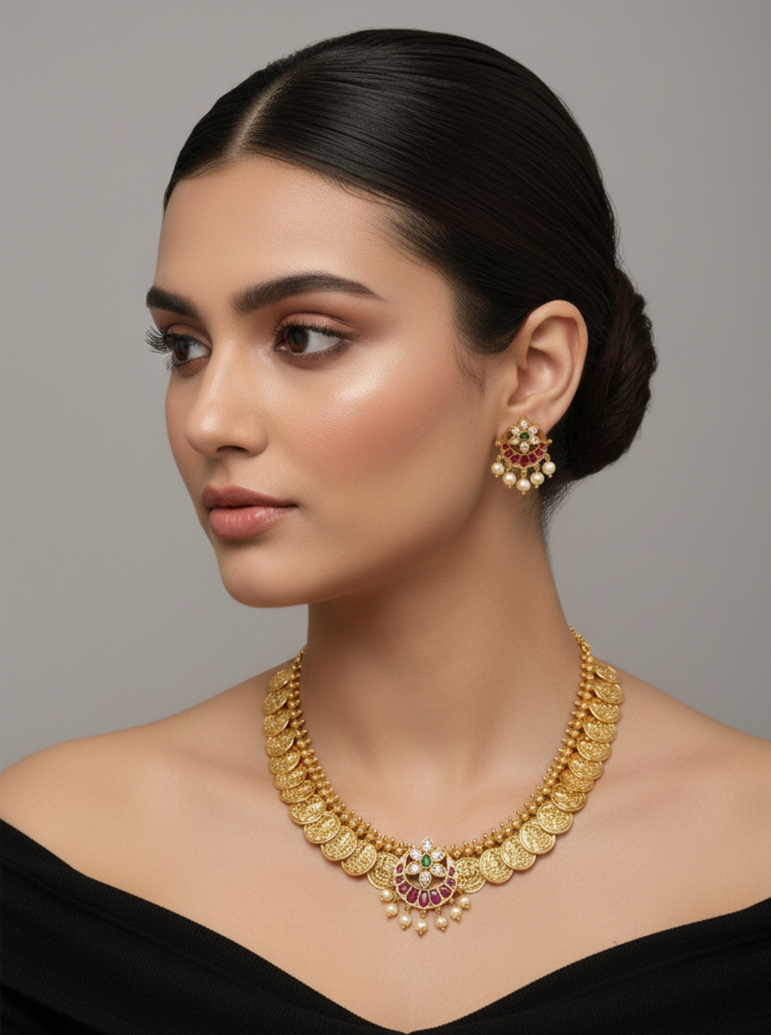 ANTIQUE GOLD COIN NECKLACE