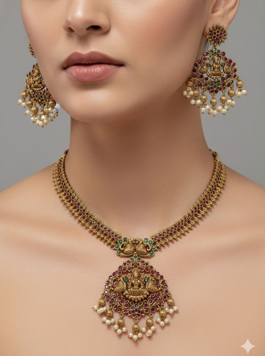 KUNDAN PEARL HERITAGE NECKLACE