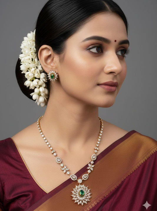 DIAMOND STYLE MULTI-COLOR NECKLACE