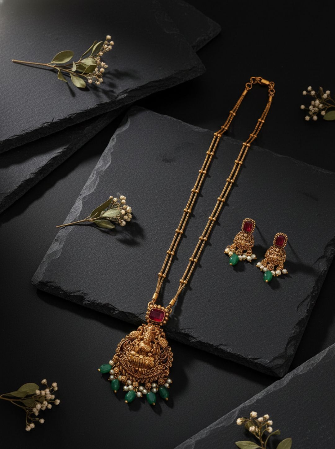 TEMPLE PENDANT NECKLACE