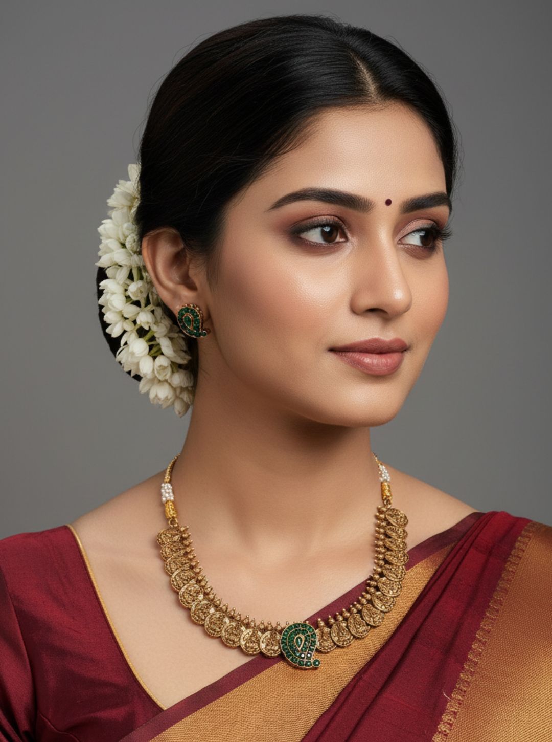 COIN RUBY CHOKER NECKLACE