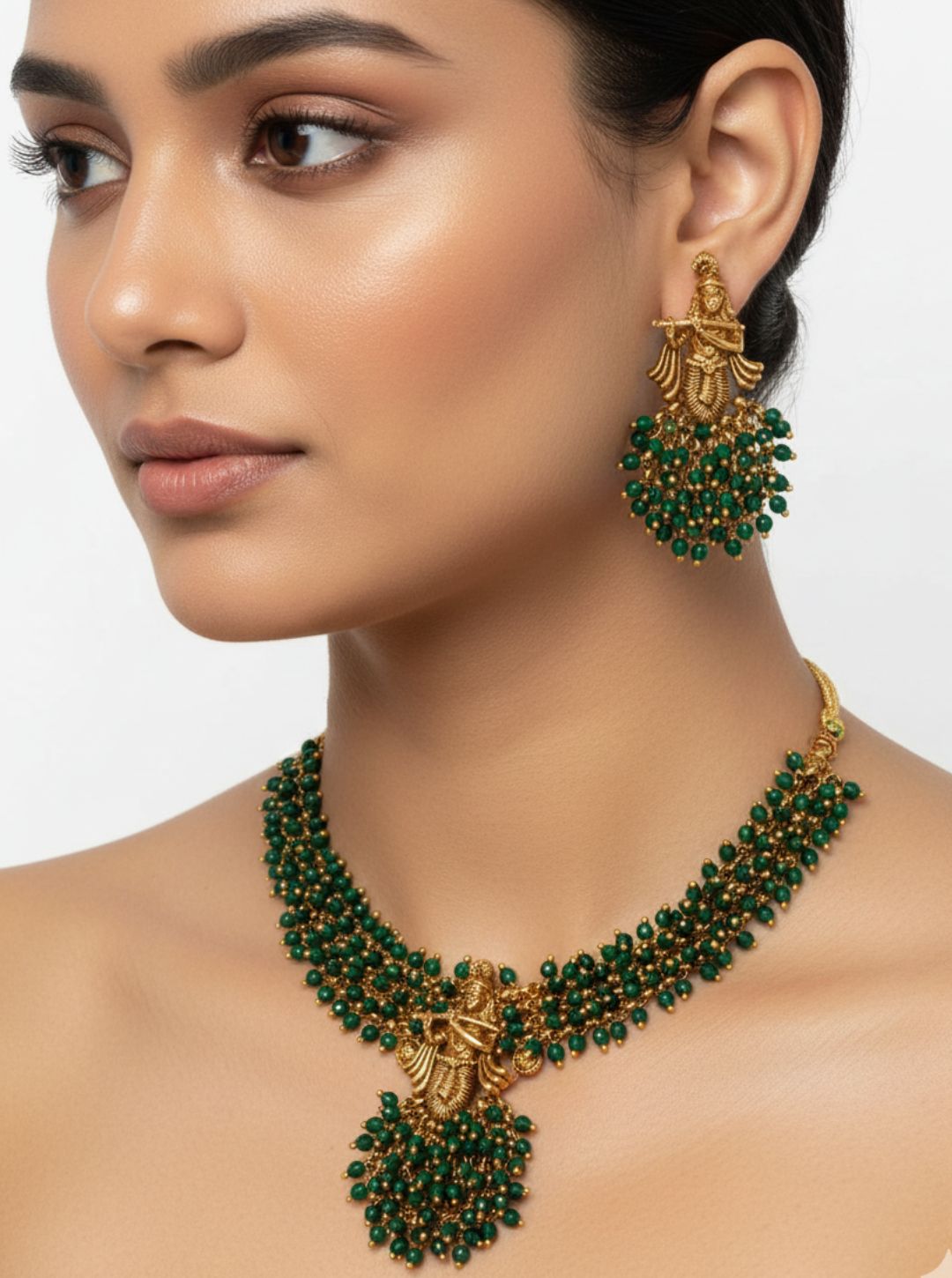 TEMPLE KRISHNA BEAD NECKLACE