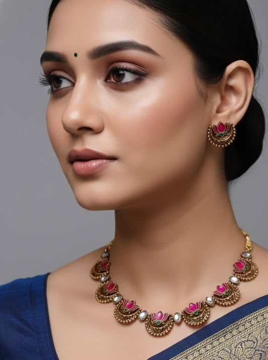 CHANDRA KAMALAM CHOKER NECKLACE