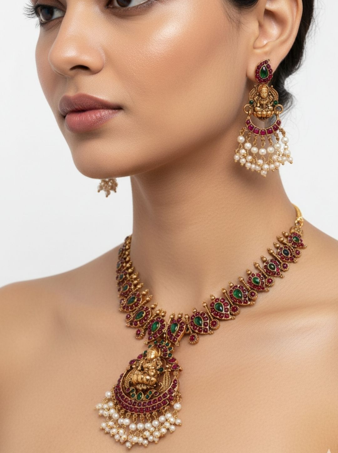 LAKSHMI DEVI GRAND TEMPLE NECKLACE