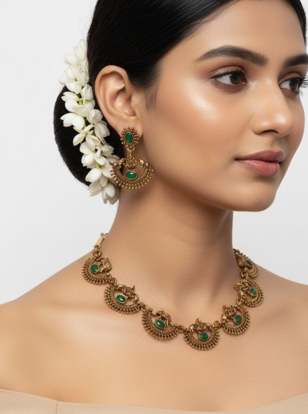 PEACOCK TEMPLE NECKLACE