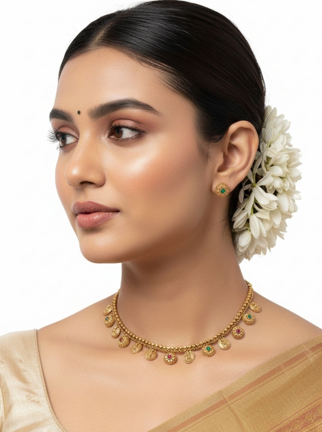 DUAL-TONE COIN NECKLACE