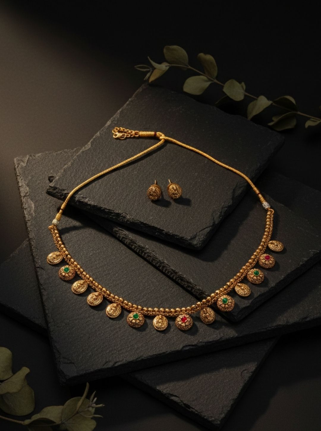 DUAL-TONE COIN NECKLACE