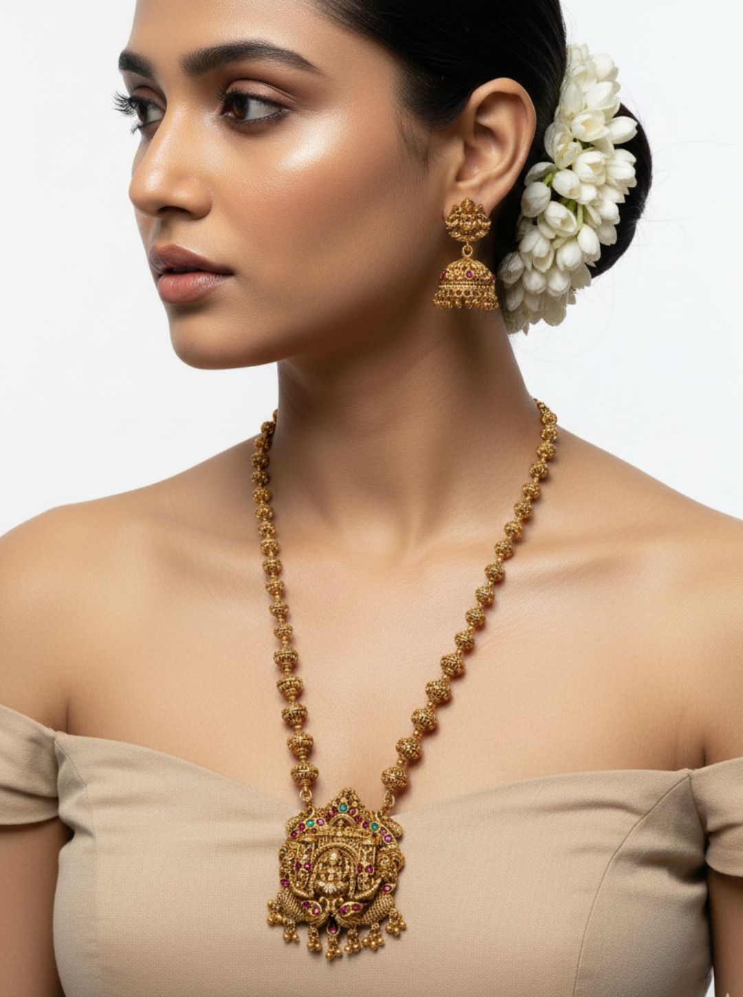 LAKSHMI COIN LOND NECKLACE