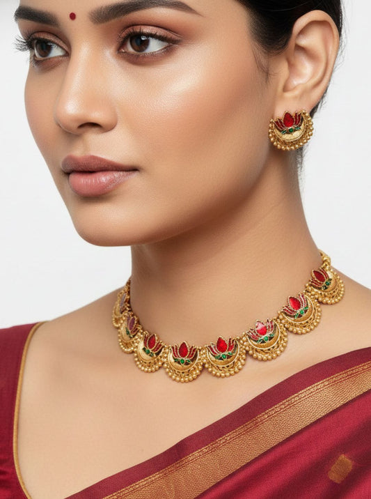 LOTUS TEMPLE NECKLACE