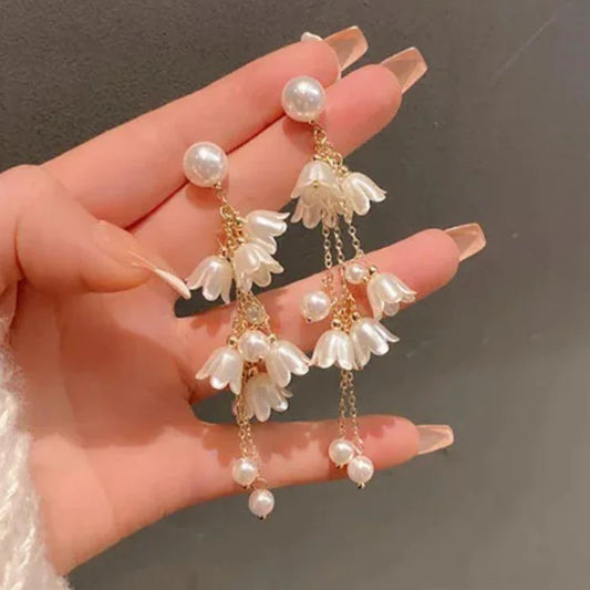 LILY PEARL CASCADE EARRINGS