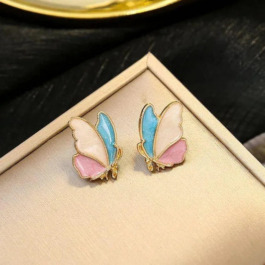 MULTICOLOR BUTTERFLY EARRINGS