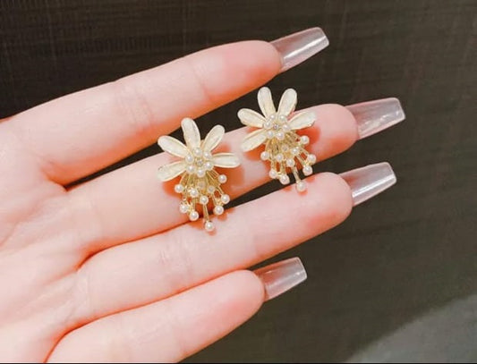 PEARL BLOOM CASCADE EARRINGS