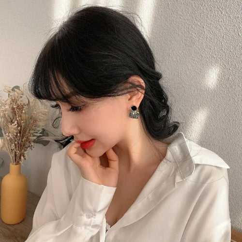 SQUARE-G BLING EARRINGS