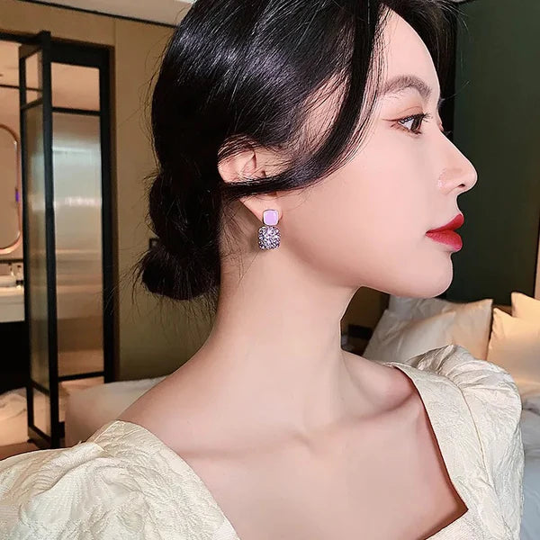 SQUARE-P BLING EARRINGS