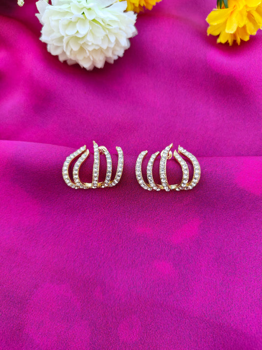 WAVE DIAMOND EARRINGS