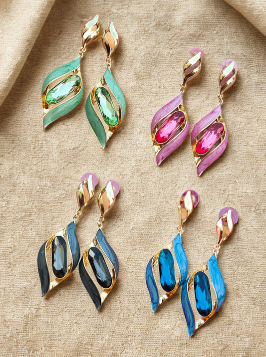 CRYSTAL DEWDROP EARRINGS
