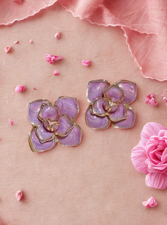LAVENDAR BLOOM EARRINGS