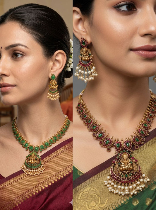LAKSHMI DEVI GRAND TEMPLE NECKLACE