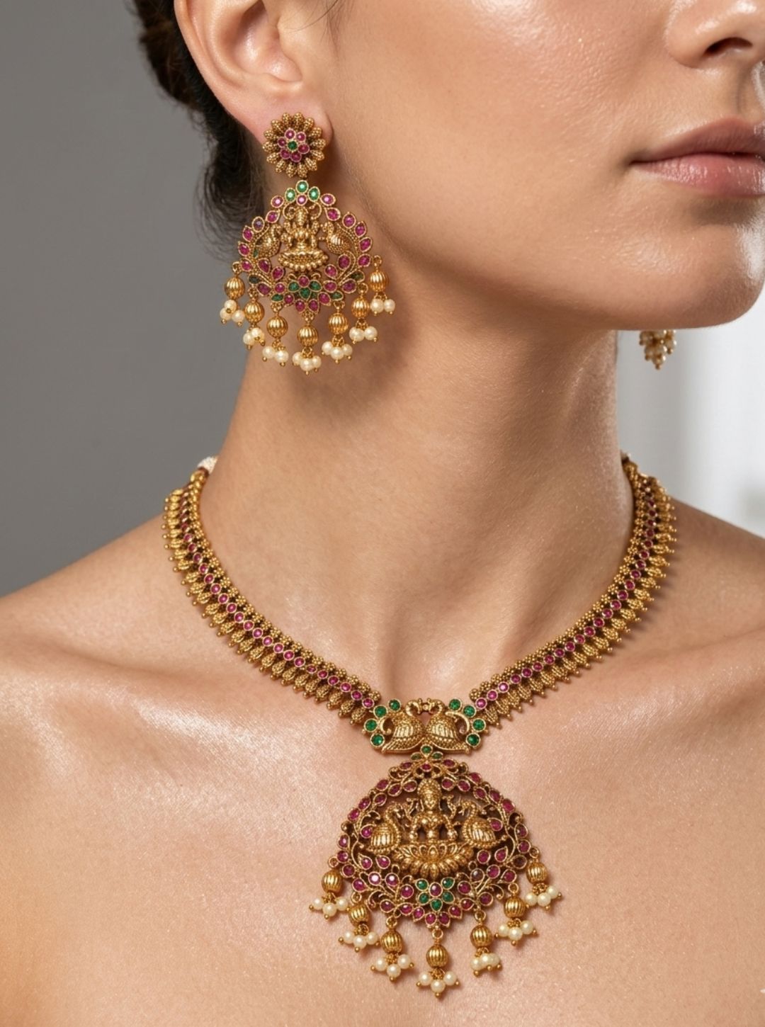 KUNDAN PEARL HERITAGE NECKLACE